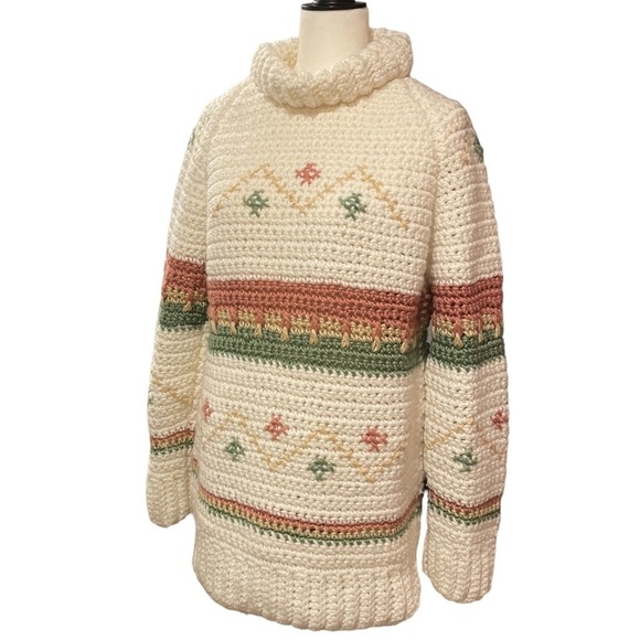 Handmade in Portugal Flaherty Russell Imports chunky knit sweater - Picture 4 of 8